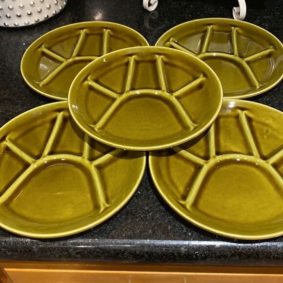 French MCM St. Amand Fondue Artichoke Plates - Picture 1 of 6